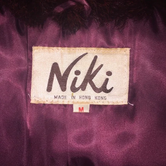 Niki purple Rabbit fur short jacket - Picture 3 of 5